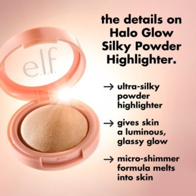 Iluminador en polvo Halo Glow Silky - Flamingold - Warm Gold