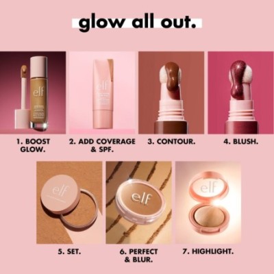 Iluminador en polvo Halo Glow Silky - Flamingold - Warm Gold