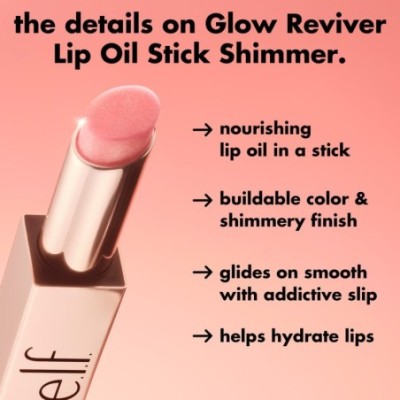 Aceite labial en barra Glow Reviver - Passenger Princess - PH Light Pink With Gold Shimmer