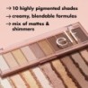Paleta de sombras Perfect 10 - Nude Rose Gold